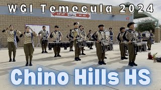 Chino Hills HS Drumline 2024  In the Lot  WGI Temecula Prelims [upl. by Ikik]