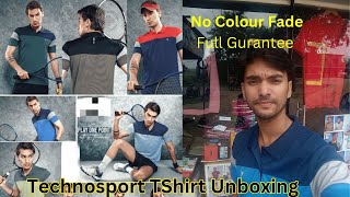 Technosport T Shirt Unboxing  Light weight Anti microbial Quick dry No colour fade [upl. by Ykcor]