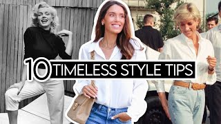 10 TIMELESS Style Tips from FASHION ICONS [upl. by Eeliak]