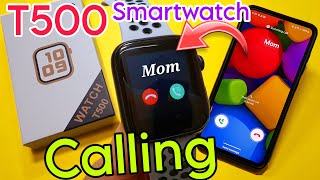 How To Make Call In T500 Smartwatch  Calling In T500 Smartwatch  calling in t500 smartwatch [upl. by Ahsert]