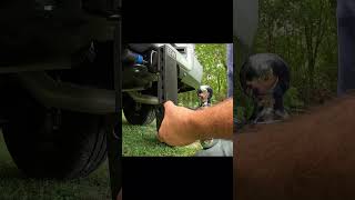 BampW Tow amp Stow Hitch Step UpgradeYourHitch Outdoors TrailerHitch Towing shorts [upl. by Ferneau658]