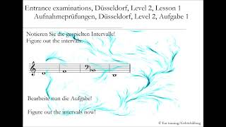 Aufnahmeprüfungen RobertSchumannHochschule Düsseldorf Level 2 Aufgabe 1  Gehörbildung [upl. by Aicsile]