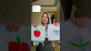 Konsi drawing achi h apple 🍎 ya ball ⚽️ youtubeshorts funny comedy shorts [upl. by Sisely]