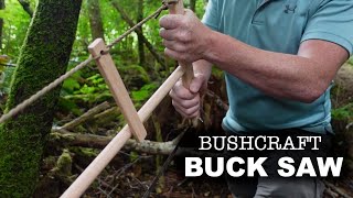 Easy Buck Saw for BUSHCRAFT Projects [upl. by Inait556]