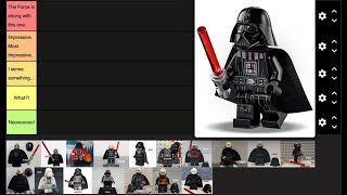 Darth Vader Minifigure Tier Ranking [upl. by Thurmann]