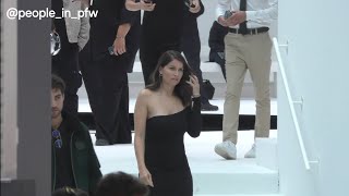 Laetitia Casta  Courrèges SS25 fashion show in Paris  25092024 [upl. by Noakes]