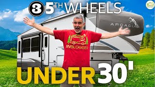 3 Best 5th Wheels Under 30  2024 Models [upl. by Dlaniger]