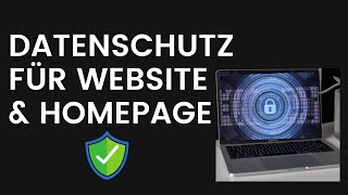 Datenschutz für Website amp Homepage  Das ist zu beachten Cookies hohe Bußgelder DSGVO usw [upl. by Nwahsir]