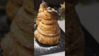 Quick And Super Easy Christmas Dessert  Stuffed Puff Pastry Pears puffpastry christmasfood [upl. by Grannie]