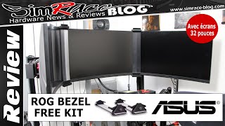 Review ROG Bezel Free Kit écrans 32 pouces  SimraceBlog [upl. by Ecnarf791]