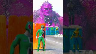 😱 Power Rangers save SpiderMan 😱 gta shorts [upl. by Thanasi]