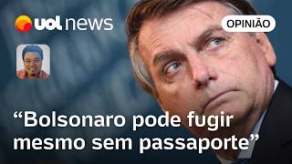 Bolsonaro reforça que não tem estrutura para ir preso e pode fugir mesmo sem passaporte  Sakamoto [upl. by Eustatius]