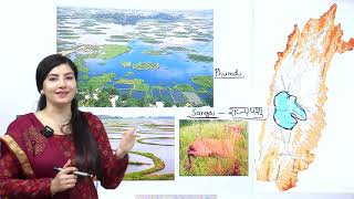 Lakes of India भारत की झीलें by Ankita Dhaka Indian Geography [upl. by Neiht]