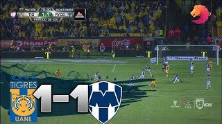 Tigres vs Monterrey 11 HD GOLES amp RESUMEN 2017 FINAL REGIA IDA Liga MX 04112017 [upl. by Maccarone]