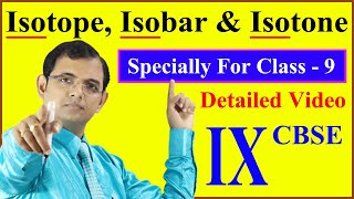 Isotope Isobar amp Isotone  Class 9 Detailed Video  Full Concept [upl. by Hollerman107]