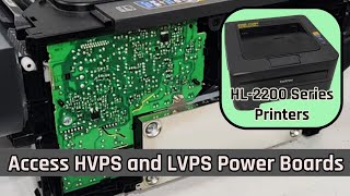 How To Remove Printer Power Supply Unit HVPS LVPS BROTHER HL2270DW HL2240 [upl. by Odlabso]