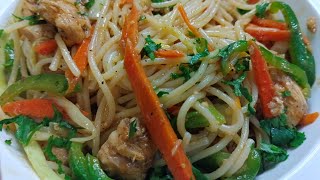 Chicken amp Vegetable Spaghetti Recipe  Easy Chicken Chow Mein Recipe  Quick amp Delicious Recipe [upl. by Anerys]