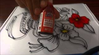 Glass Painting  Step by Step Demonstration [upl. by Gaye]