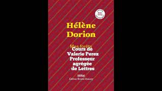 Hélène Dorion  étudier la musicalité dans un poème–cours de VALERIE PEREZ [upl. by Nnylyma51]