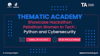 Showcase Hackathon Pelatihan Women in Tech  Python and Cybersecurity [upl. by Tremain]