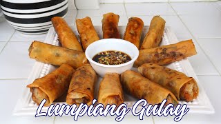 LUMPIANG GULAY  FILIPINO FRIED VEGETABLE EGGROLLS [upl. by Belford]