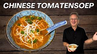 Hoe maak je Chinese tomatensoep recept zoals van de afhaalchinees [upl. by Ahsil]