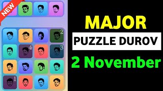 2 November Major puzzle durov Solved Today  Major Daily combo card 2 November  Major Puzzle [upl. by Deibel]