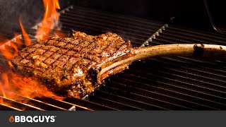 Reverseseared Tomahawk Ribeye Steak  Masterbuilt Gravity Series Charcoal Grill  BBQGuys [upl. by Nyral]