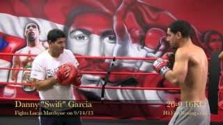 Danny Garcia Open Workout for Matthysse Highlights [upl. by Meli655]