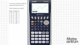 Regressionsanalys  Grafräknare II  Matematik 2 [upl. by Iruahs]