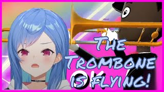 Chigusa and the flying Trombone Trombone Skyze Nijisanji [upl. by Naves56]