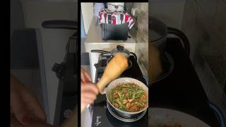 Stir fry beans and chicken shortsfeed cooking [upl. by Eilssel]