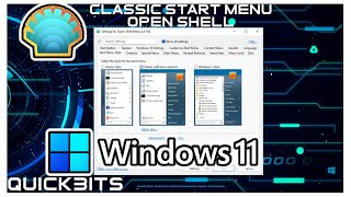 How To  Classic Start Menu  Open Shell  Windows 11 [upl. by Steen50]