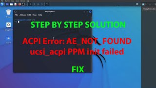 LINUX ERROR FIX ACPI Error AENOTFOUND amp usciacpi error [upl. by Nedra]