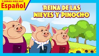 Los tres Cerditos Español  LOS 3 CERDITOS Y LOS TRES LOBITOS  CUENTOS INFANTILES [upl. by Ettellocin]