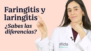 Laringitis vs Faringitis 🩺🗣️ ¿en qué se diferencian Te lo contamos atidamifarma tips [upl. by Geilich804]