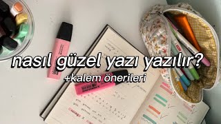 NASIL GÜZEL YAZI YAZILIR KALEM ÖNERİLERİİPUÇLARI… [upl. by Avot703]