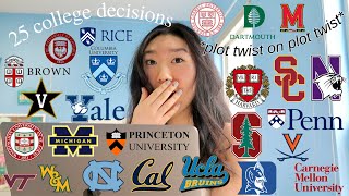 COLLEGE DECISION REACTIONS 2021 all 8 ivies Stanford UCs T20 watch till the end emotional [upl. by Aenad]