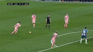 Lionel Messi vs RCD Espanyol  201819 Away 4K UHD English Commentary [upl. by Evadne]