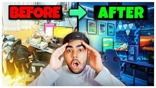 I Turned My Messy Room into an EPIC YouTubeGaming Setup   GAMING ROOM SETUP IN 2024 [upl. by Nathanial]