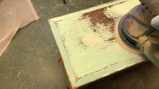 How To Sand Previously Painted Furniture [upl. by Siroval]