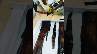 Making of Wood Epoxy Resin in India hindisong resintebal resinart resincrafts [upl. by Stiruc]