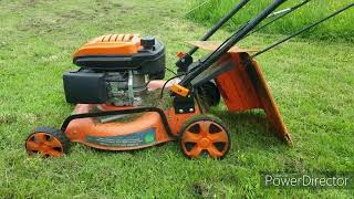 Lawn mower rear discharge modification hack [upl. by Cynara]