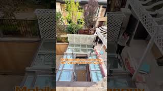 sunroom glasshouse cover mobile sunroof glassroof garden courtyard [upl. by Novello202]