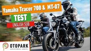 Yamaha Tracer 700 amp MT07  TEST  English Subtitled [upl. by Eramat]