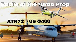 ATR 72 vs Q400 Battle of the Turboprops [upl. by Anurag]