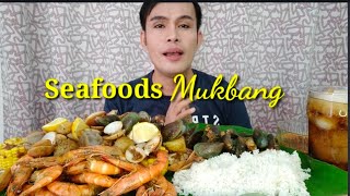 SEAFOODS MUKBANG  PINOY MUKBANG  FILIPINO FOOD [upl. by Drislane582]