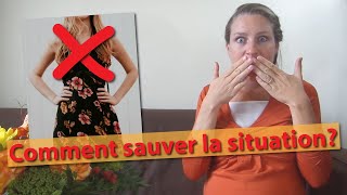 Comment sauver un vêtement trop décolleté   Leçon délégance pour apprentiesladies lycée [upl. by Shult107]