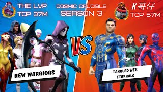 Are New Warriors Trash Against Eternals Tangled Web Cosmic Crucible S3 Marvel Strike Force MSF [upl. by Meadows]