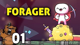 O lançamento é agora  Forager 01  Gameplay Português PTBR [upl. by Opiak]